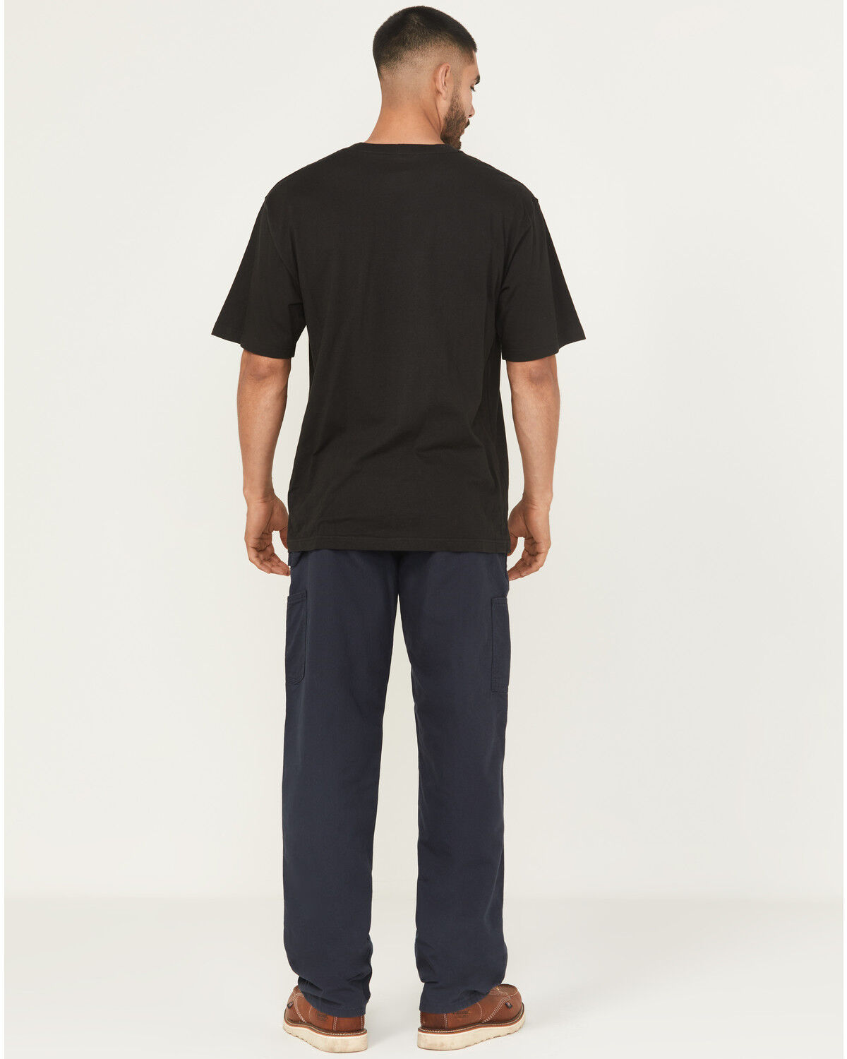 Image #3 - Carhartt Men's Canvas Dungaree Work Pants, Navy, hi-res