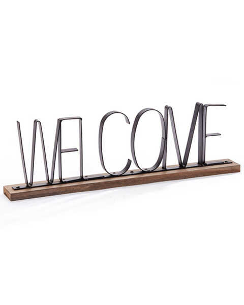 Giftcraft Wooden Table Welcome Decor Sign , No Color, hi-res
