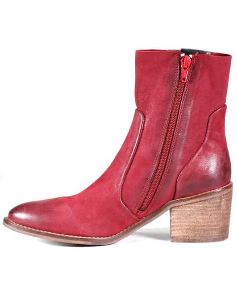 Image #2 - Diba True Women's Majes Tic Short Boots - Round Toe , Dark Red, hi-res