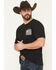 Image #2 - Howitzer Men's Free or Die Short Sleeve Graphic T-Shirt, Black, hi-res