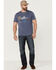 Flag & Anthem Men's Scenic Mountain Burnout Graphic T-Shirt , Navy, hi-res