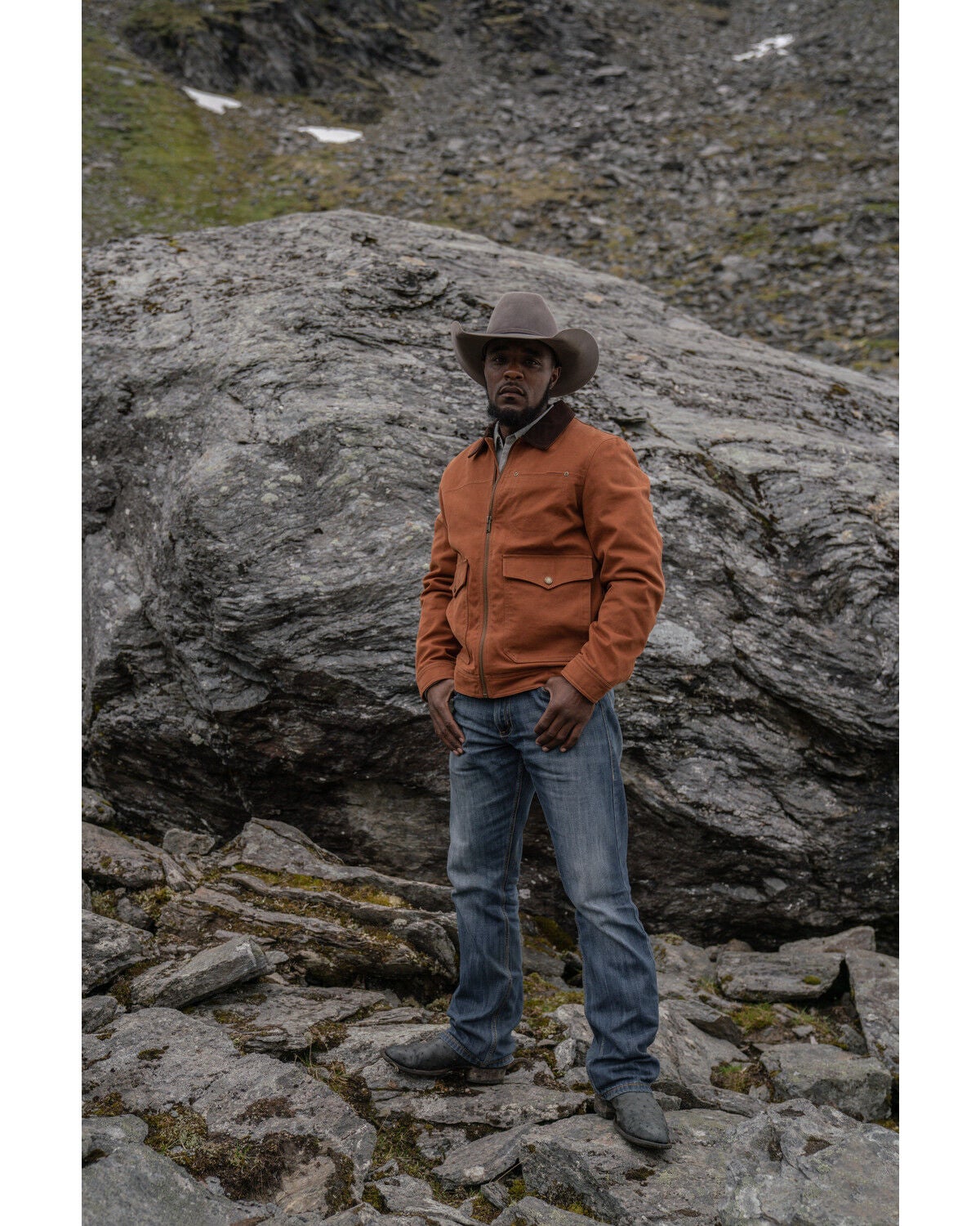 Pendleton Men's Whiskey Carson City Canvas Zip-Front Barn Coat, Cognac, hi-res