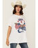 Image #1 - Show Me Your Mumu Women's USA Short Sleeve Graphic Tee, White, hi-res