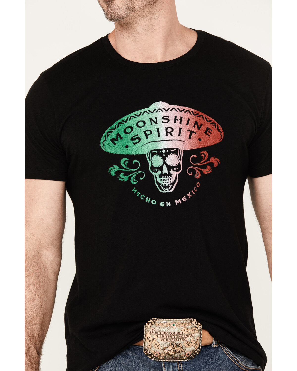 Image #3 - Moonshine Spirit Men's Sombrero Short Sleeve Graphic T-Shirt, Black, hi-res