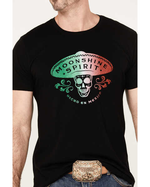 Image #3 - Moonshine Spirit Men's Sombrero Short Sleeve Graphic T-Shirt, Black, hi-res