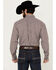 Image #4 - Wrangler Men's Classics Plaid Print Long Sleeve Button-Down Western Shirt - Tall , Burgundy, hi-res