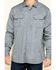 Image #4 - Hawx Men's FR Long Sleeve Woven Work Shirt - Tall, Silver, hi-res