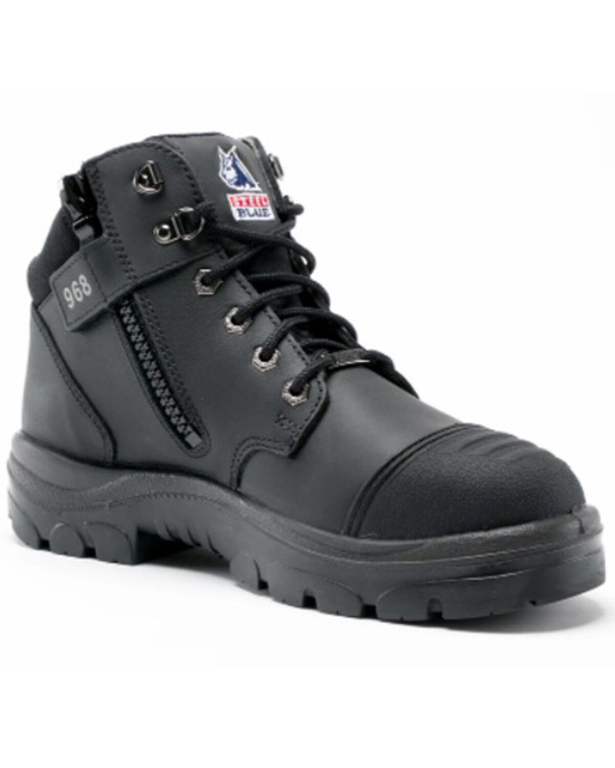 Image #1 - Steel Blue Men's Parkes 5" Water Resistant Work Boots - Steel Toe, Black, hi-res