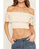 Image #3 - Shyanne Women's Loxley Cropped Lace Top, Natural, hi-res