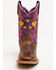Image #4 - Dan Post Little Girls' Lottie Western Boots - Broad Square Toe, Tan, hi-res