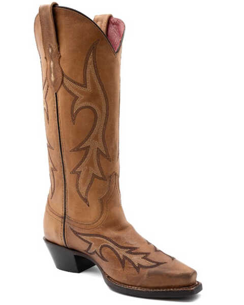 Image #1 - Ferrini Women's Scarlett Western Boots - Snip Toe , Caramel, hi-res