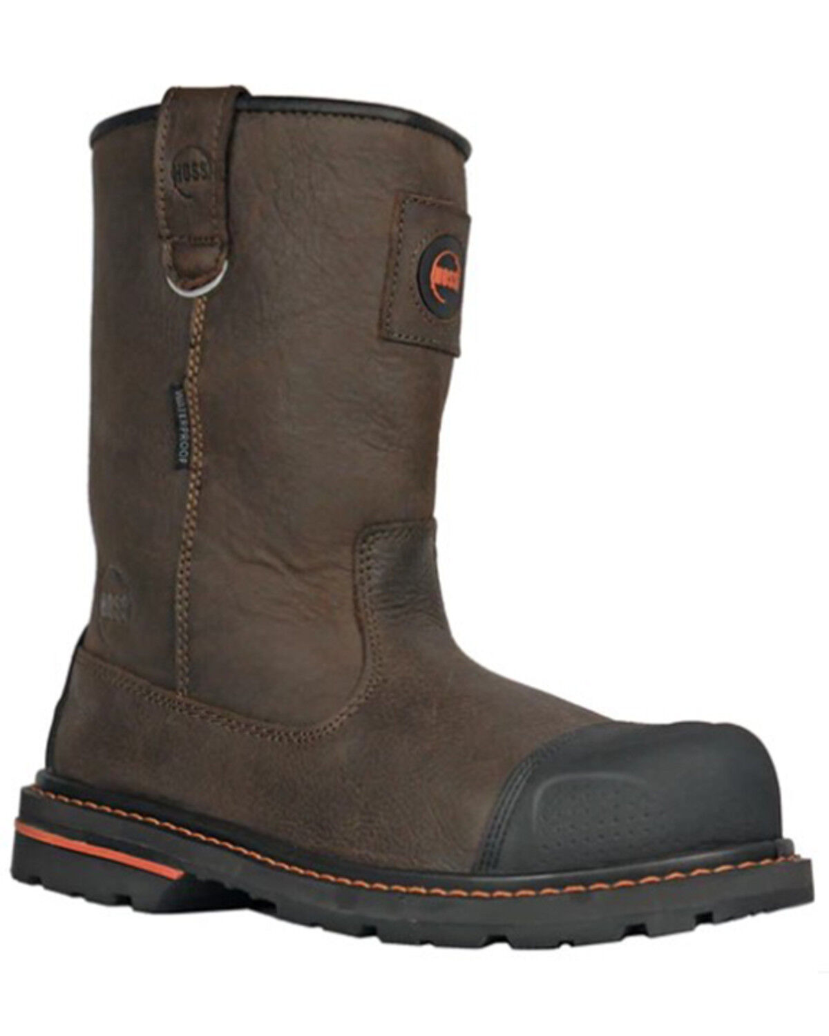Image #1 - Hoss Men's 10" Cartwright Waterproof Work Boots - Soft Toe, Brown, hi-res