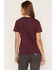 Image #4 - Carhartt Women's Durham Short Sleeve Work Overshirt, Burgundy, hi-res
