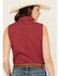 Ely Walker Women's Geo Print Sleeveless Pearl Snap Western Shirt, Red, hi-res