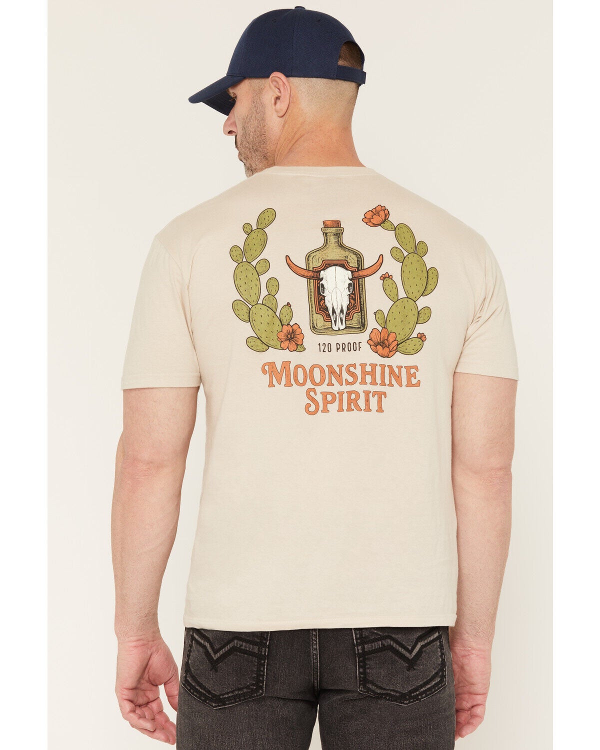 Image #1 - Moonshine Spirit&reg; Men's Cactus Short Sleeve Graphic T-Shirt, Sand, hi-res