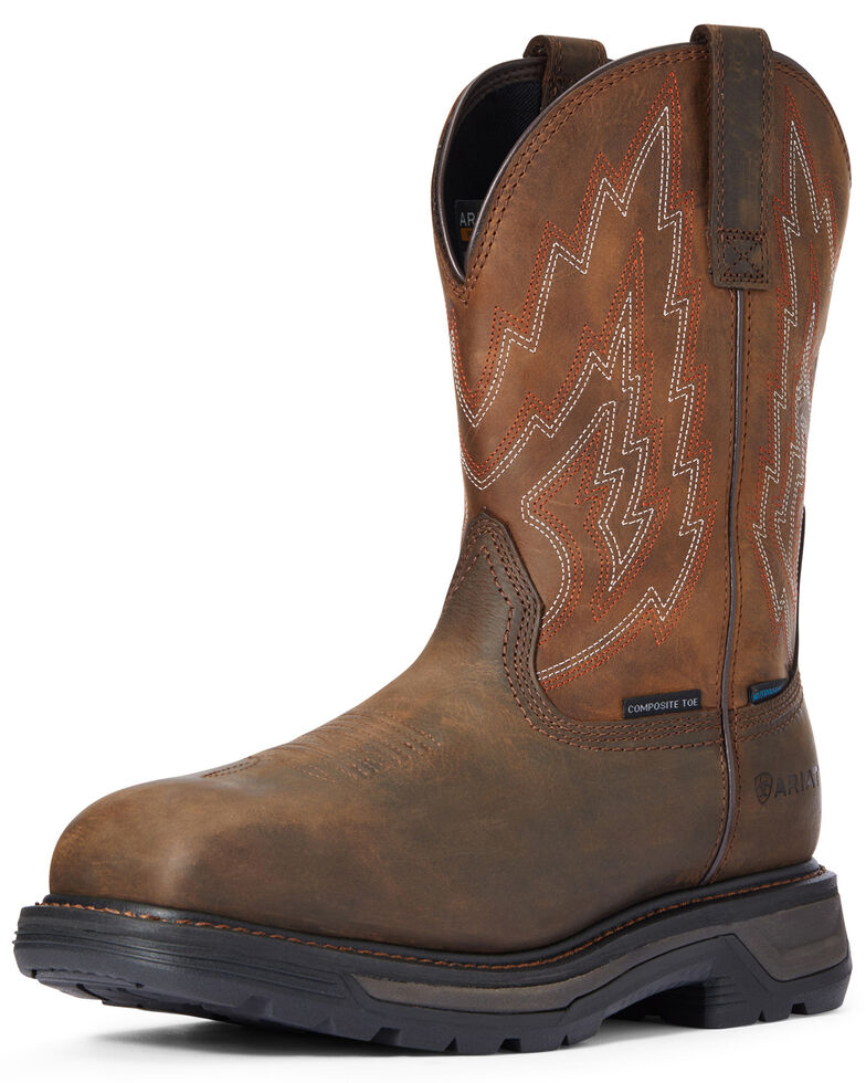 men's liberty western work boots composite toe
