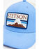 Image #2 - Stetson Men's Mountain Label Patch Trucker Cap, Blue, hi-res