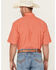 Image #4 - George Strait by Wrangler Men's Plaid Print Short Sleeve Button-Down Stretch Western Shirt, Red, hi-res