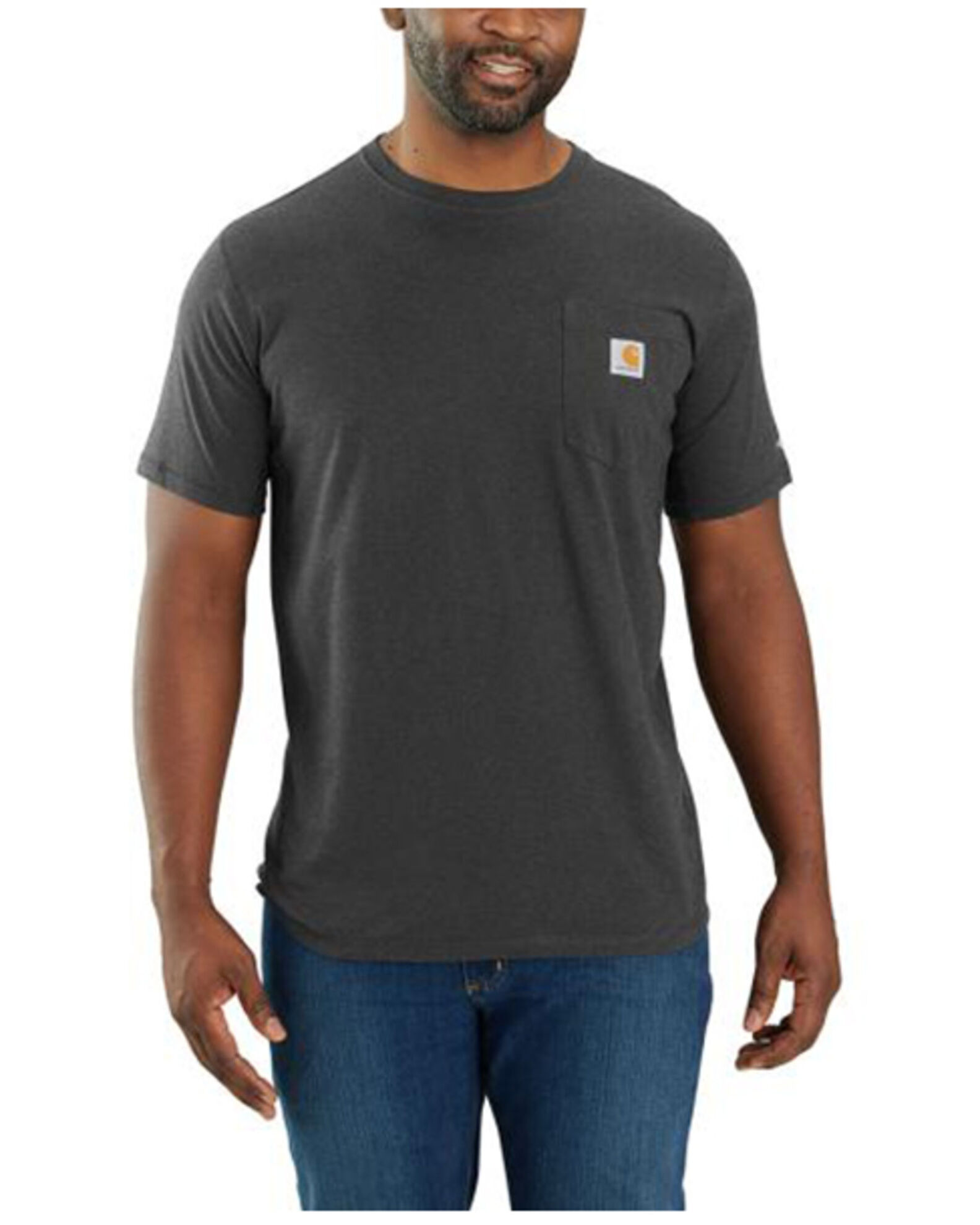 Carhartt Men s Force Relaxed Fit Midweight Short Sleeve Pocket T Shirt Tall Sheplers