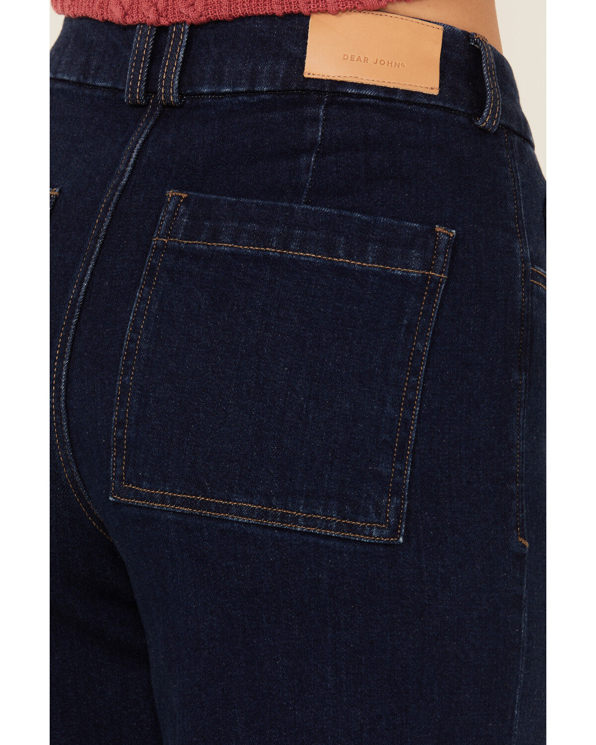 Image #4 - Dear John Women's Audrey Dark Wash Wide Stretch Denim Jeans, Dark Wash, hi-res