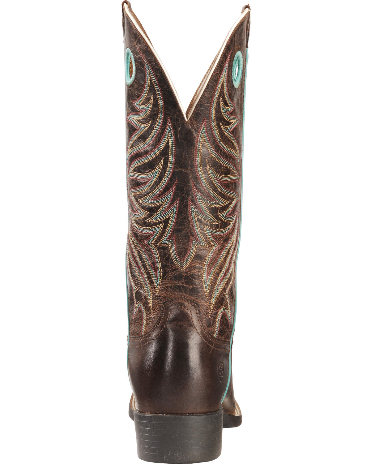 Image #7 - Ariat Women's Round Up Ryder Western Boots - Broad Square Toe, Brown, hi-res
