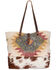 Myra Bag Women's Canvas & Hair-On Hide Tote Bag, Multi, hi-res