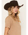 Image #2 - Ariat Women's Boot Barn Exclusive Sunflower Logo Short Sleeve Graphic Tee, Beige, hi-res