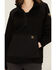 Image #3 - Ariat Women's Rebar WorkTek Reinforced 1/2 Zip Hooded Pullover, Black, hi-res