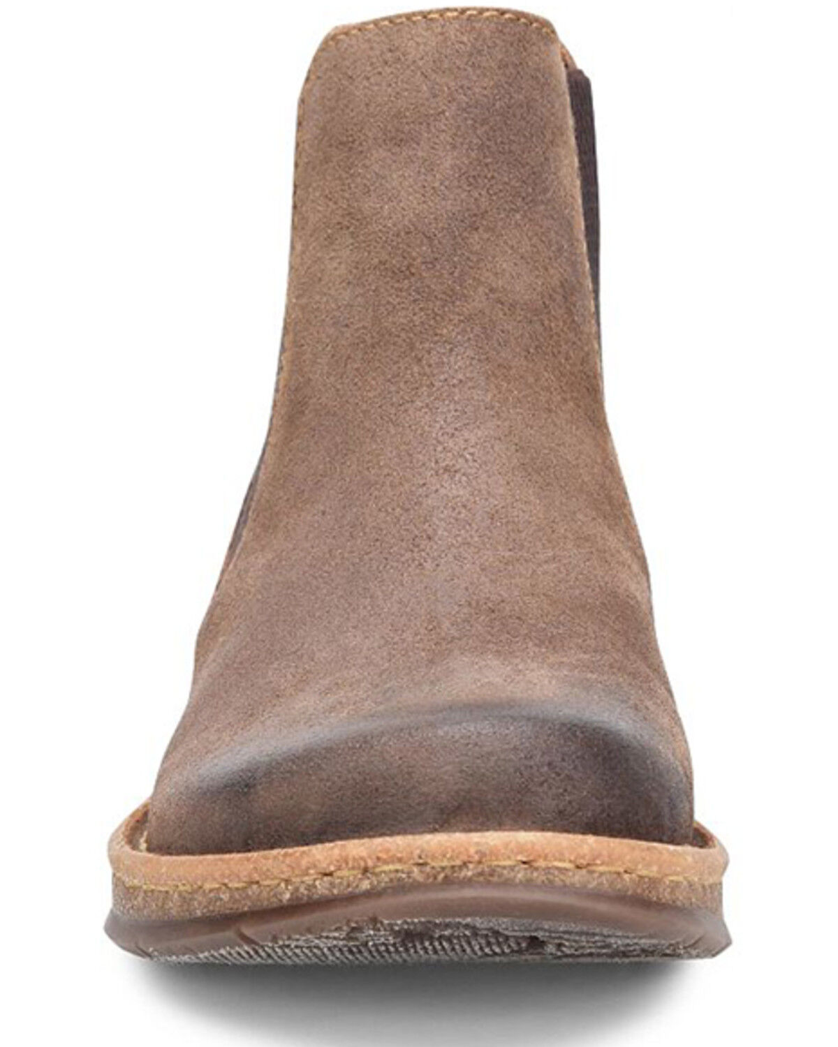 Image #4 - Born Men's Brody Distressed Ankle  Boots - Round Toe, Taupe, hi-res
