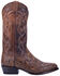 Image #2 - Dan Post Men's Manning Exotic Python Western Boots - Round Toe, Bay Apache, hi-res