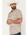 Image #2 - Moonshine Spirit Men's Regal Rebellion Paisley Print Short Sleeve Snap Western Shirt, Purple, hi-res