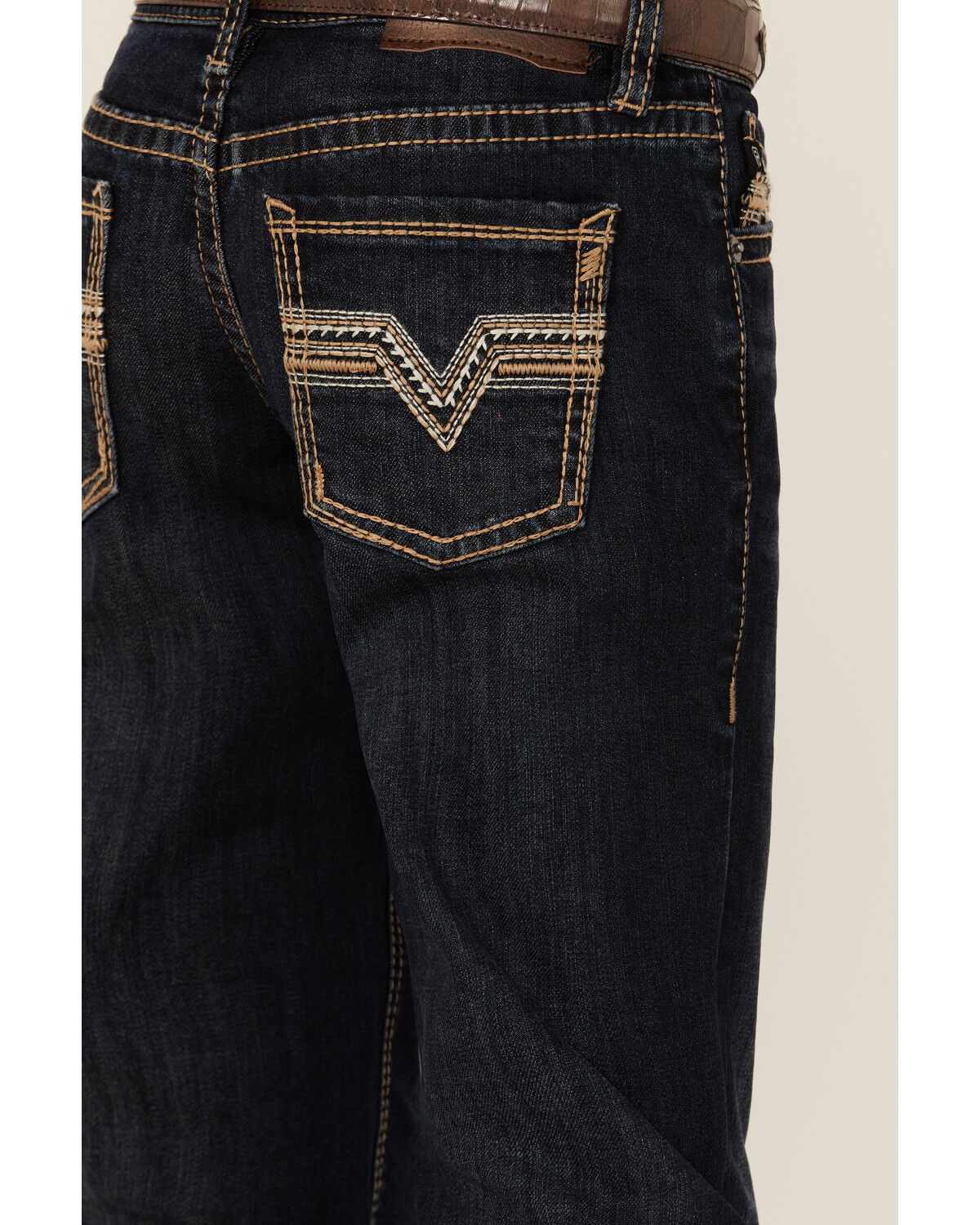 Image #4 - Rock & Roll Denim Boys' Dark Wash Bootcut Stretch Denim Jeans, Blue, hi-res