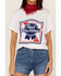 Image #3 - Hooey Women's Pabst Logo Short Sleeve Graphic Tee, White, hi-res