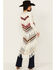 Image #4 - Shyanne Women's Long Striped Crochet Fringe Sweater Vest, Cream, hi-res