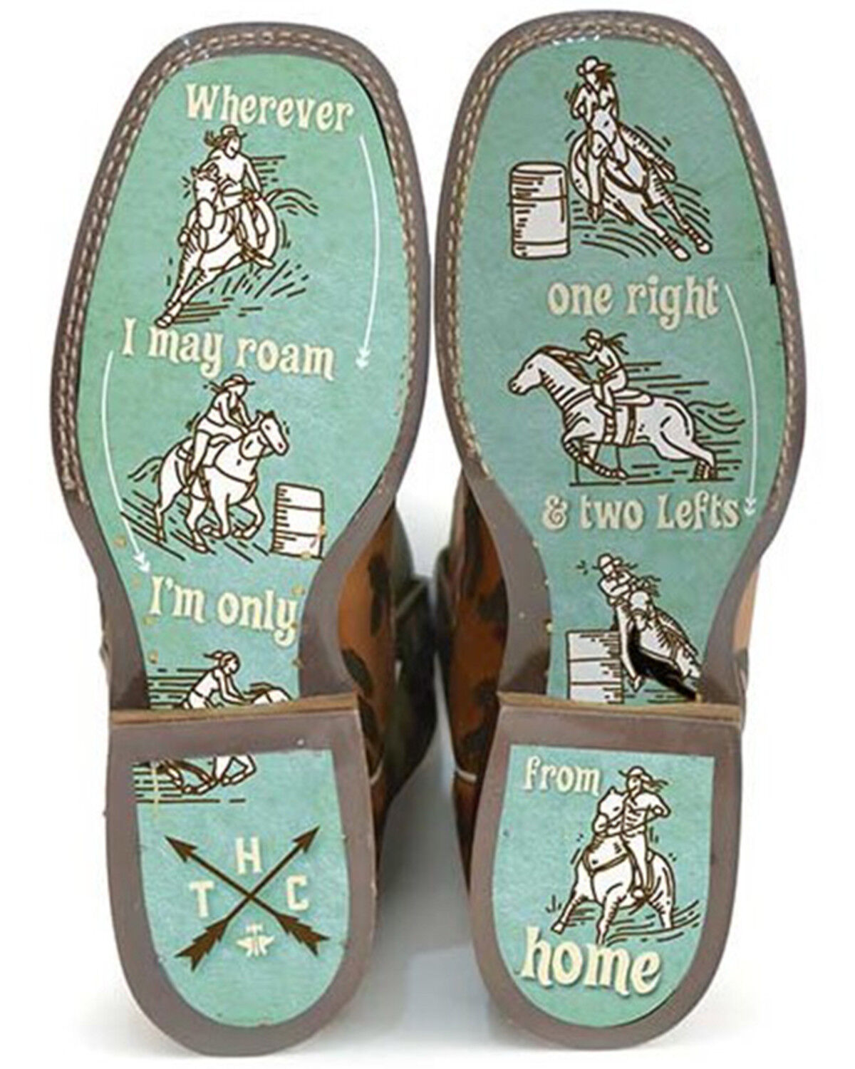 Image #2 - Tin Haul Women's Wild Rags Western Boots - Broad Square Toe, , hi-res