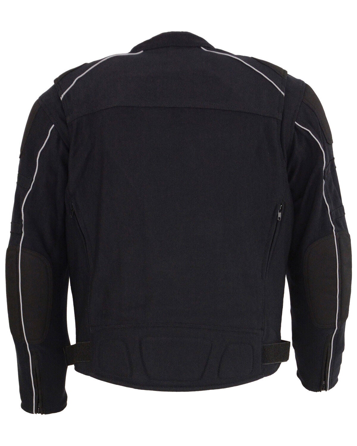 Image #2 - Milwaukee Leather Men's Mesh Racing Jacket with Removable Rain Jacket Liner - 3X, Black, hi-res
