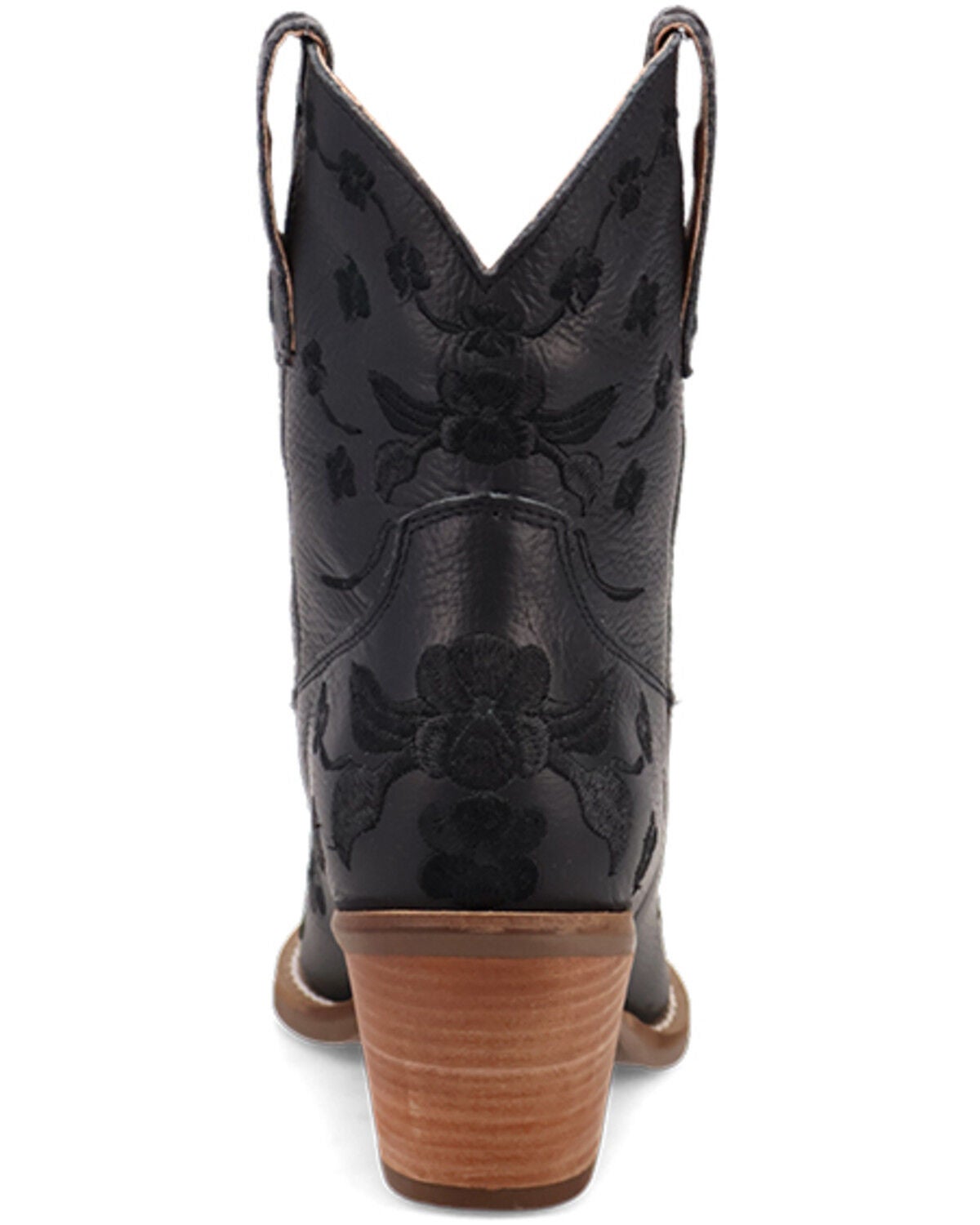 Image #5 - Dingo Women's Sweetheart Embroidered Booties - Round Toe, Black, hi-res