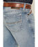 Image #4 - Ariat Men's M7 Light Wash Slim Straight Stretch Denim Jeans, Light Wash, hi-res