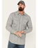 Image #1 - Cody James Men's FR Midweight Printed Long Sleeve Pearl Snap Work Shirt , Charcoal, hi-res
