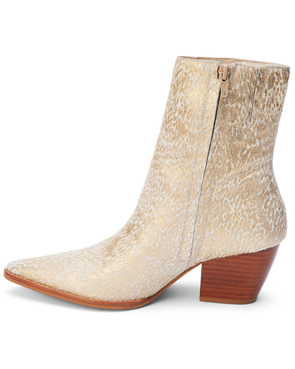 Image #3 - Matisse Women's Caty Booties - Round Toe, Gold, hi-res