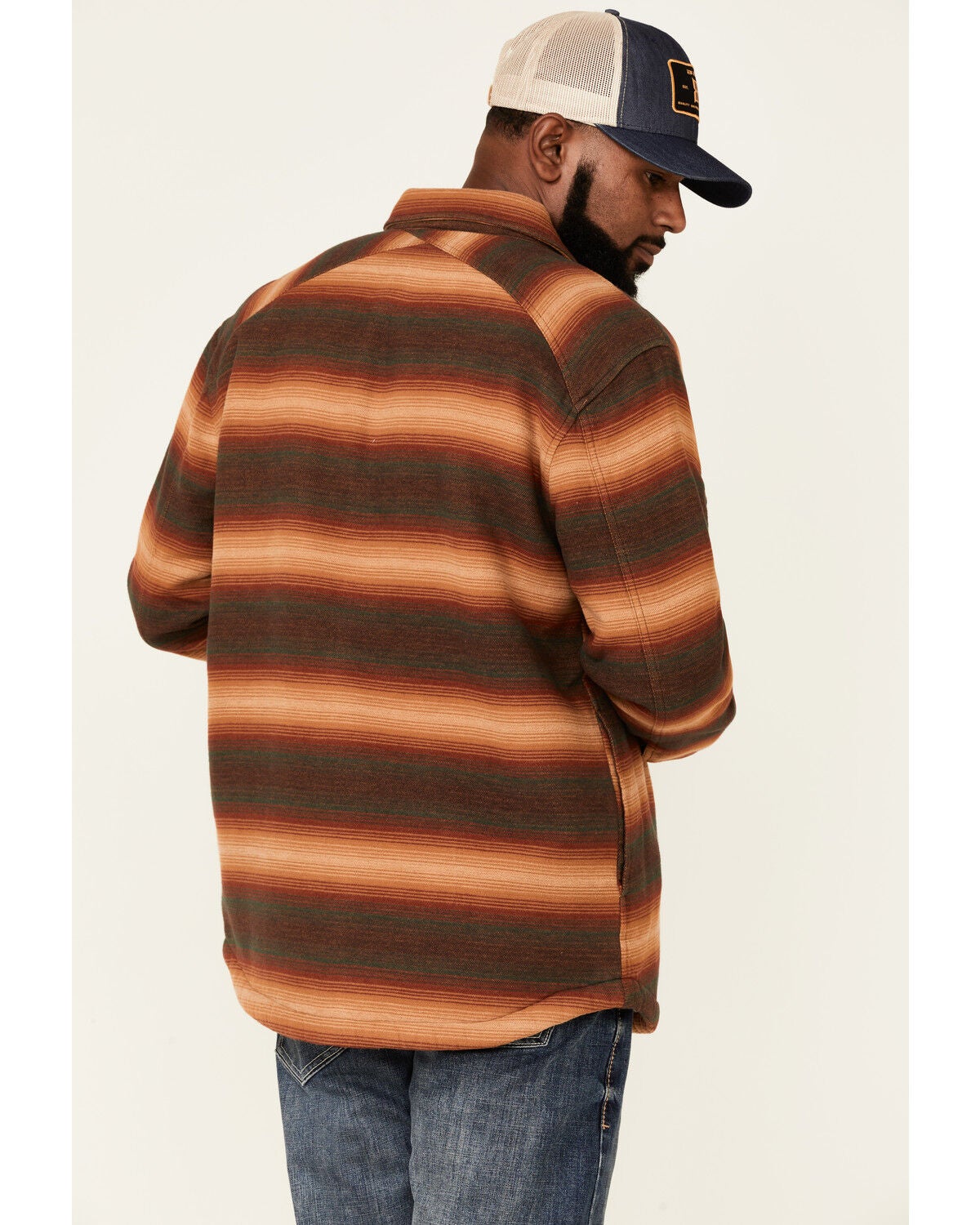 Pendleton Men's Green \u0026 Brown Striped 