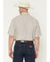 Image #4 - George Strait by Wrangler Men's Floral Geo Print Short Sleeve Button-Down Stretch Western Shirt - Tall, Brown, hi-res