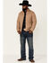 Rodeo Clothing Men's Nylon Quilted Zip-Front Puff Jacket , Beige/khaki, hi-res