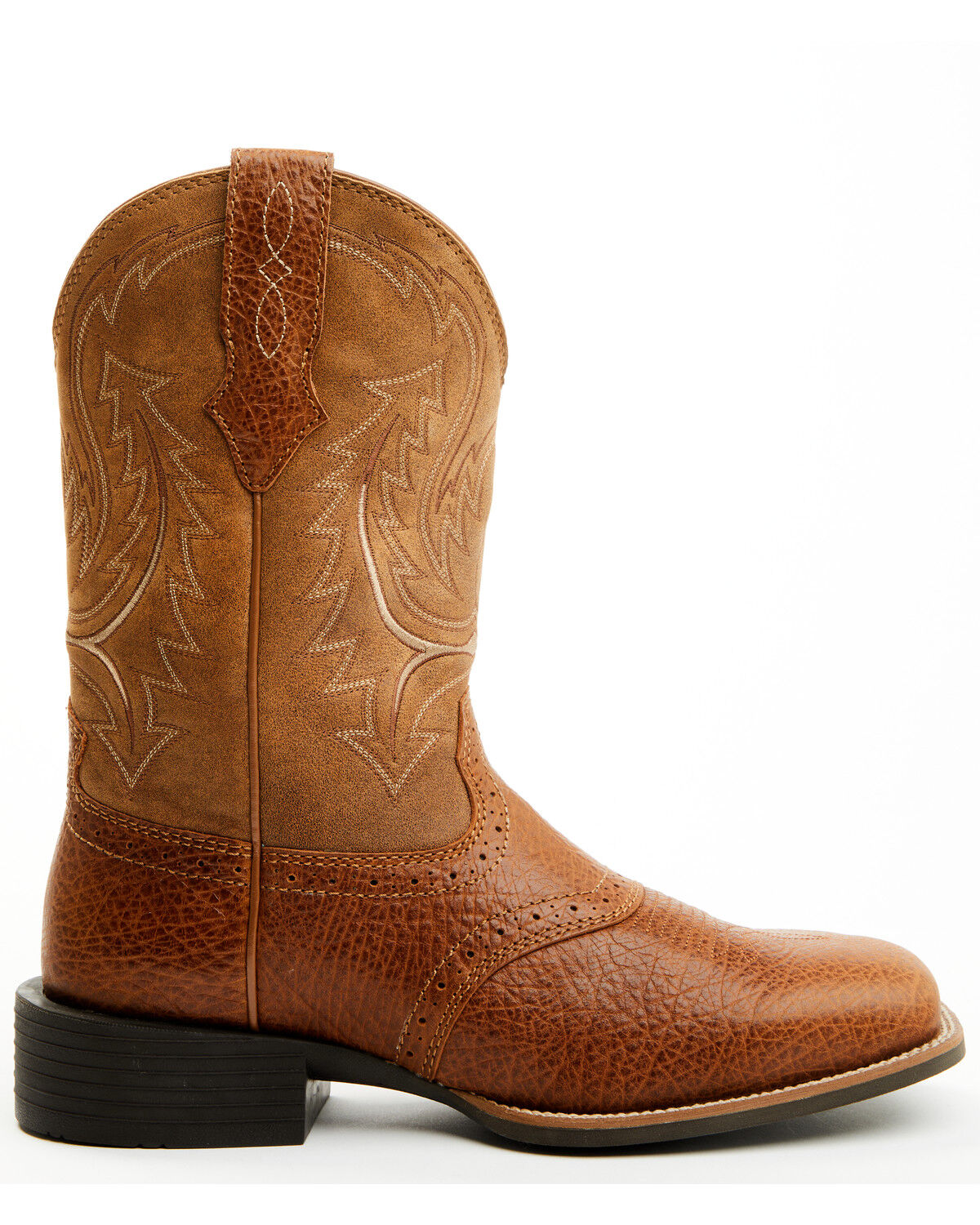 Image #2 - Cody James Men's Force Western Boots - Broad Square Toe, Brown, hi-res