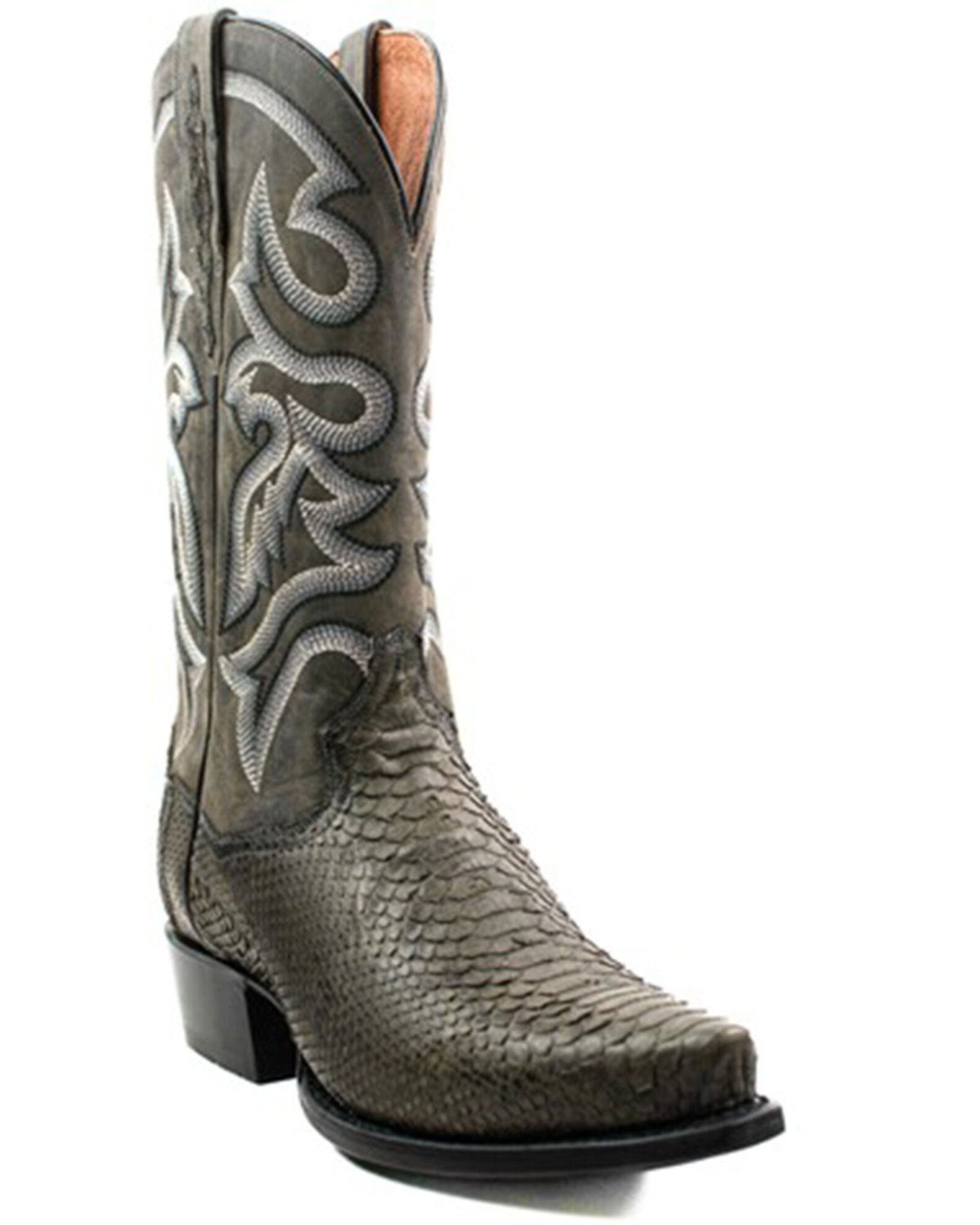 Dan Post Men s Exotic Python Western Boots Snip Toe Sheplers