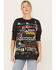 Image #2 - Wrangler X Fender Women's Collage Graphic Sweatshirt , Black, hi-res