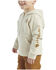 Image #2 - Carhartt Toddler Boys' Half Zip Hooded Pullover, Cream, hi-res