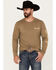 Image #1 - Wrangler Men's Logo Long Sleeve Graphic T-Shirt, Olive, hi-res