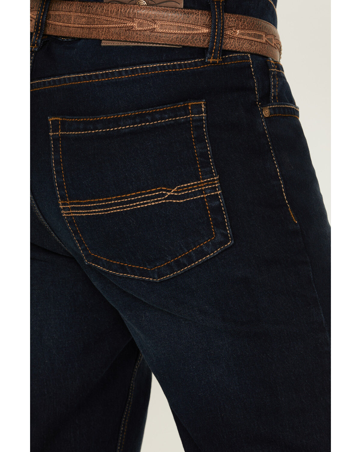 Image #4 - Cody James Men's Bay Roan Wash Jackson Slim Straight Stretch Denim Jeans, Dark Wash, hi-res