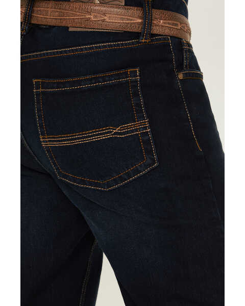 Image #4 - Cody James Men's Dark Wash Bay Roan Slim Straight Stretch Denim Jeans , Dark Wash, hi-res